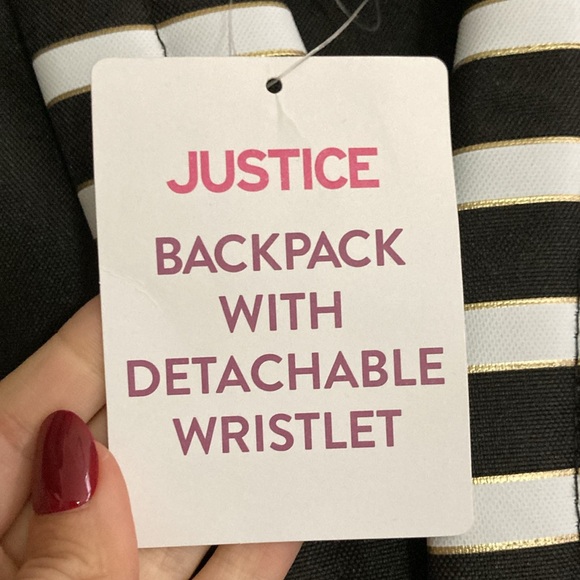 NWT Justice Kids Polka Dot Backpack and Lunchbox Set - Picture 7 of 11